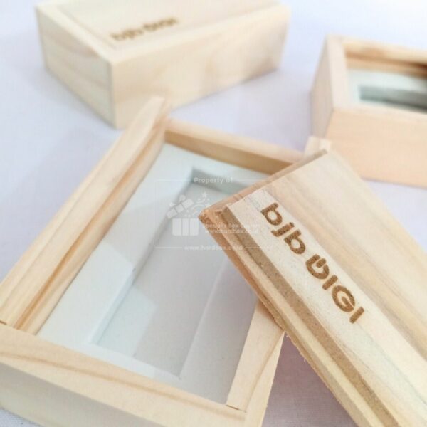 Packaging Box Berbahan Kayu Wooden Box Dengan Logo Laser dan Model Box Geser 8
