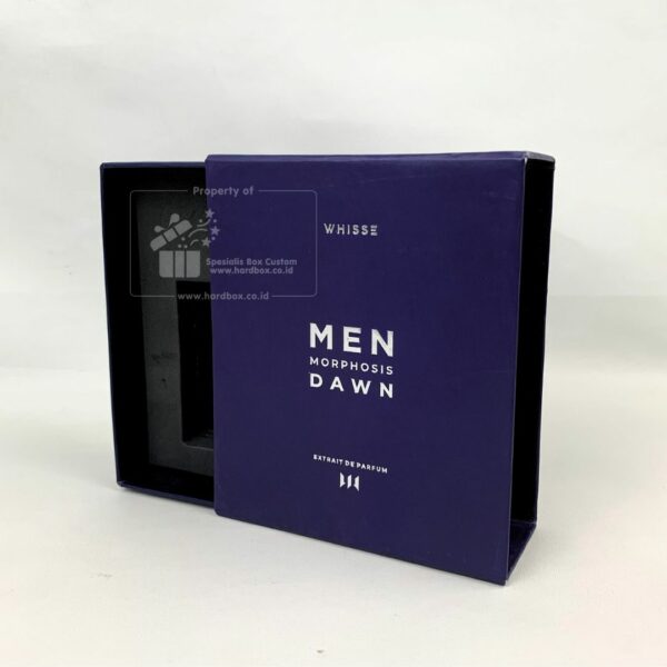 Packaging Box Hardbox Dengan Model Geser Drawer Custom Logo Gold Silver Foil 7