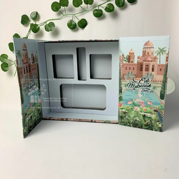 Packaging Hardbox Dengan Pengunci Magnet dan Model Buka Dua Sisi Custom Desain 2