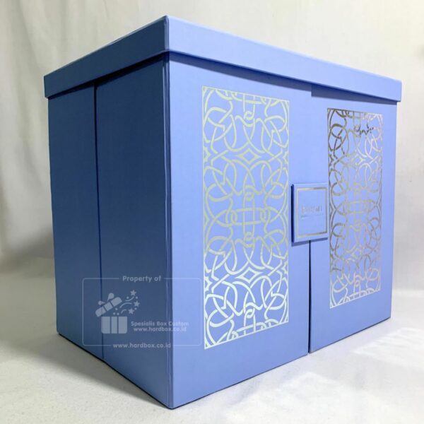 Packaging Hardbox Dengan Pengunci Magnet dan Model Buka Dua Sisi Custom Desain 7