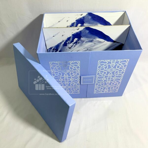 Packaging Hardbox Dengan Pengunci Magnet dan Model Buka Dua Sisi Custom Desain 8