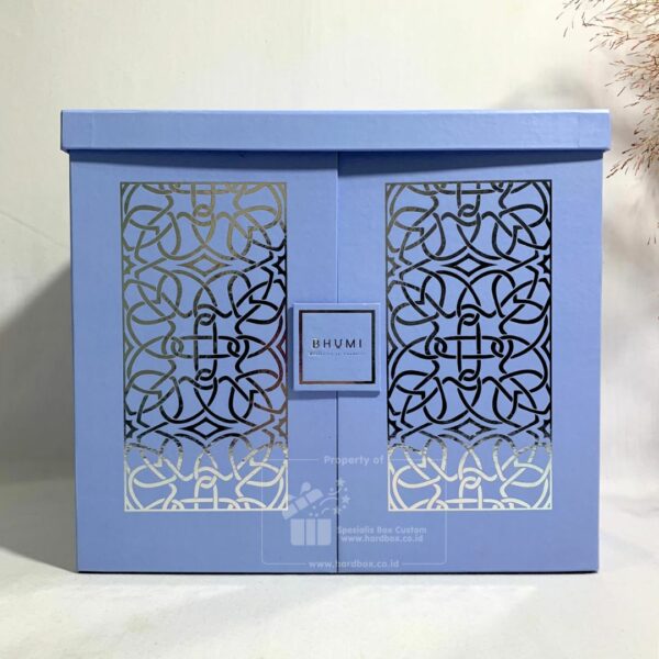Packaging Hardbox Dengan Pengunci Magnet dan Model Buka Dua Sisi Custom Desain 9