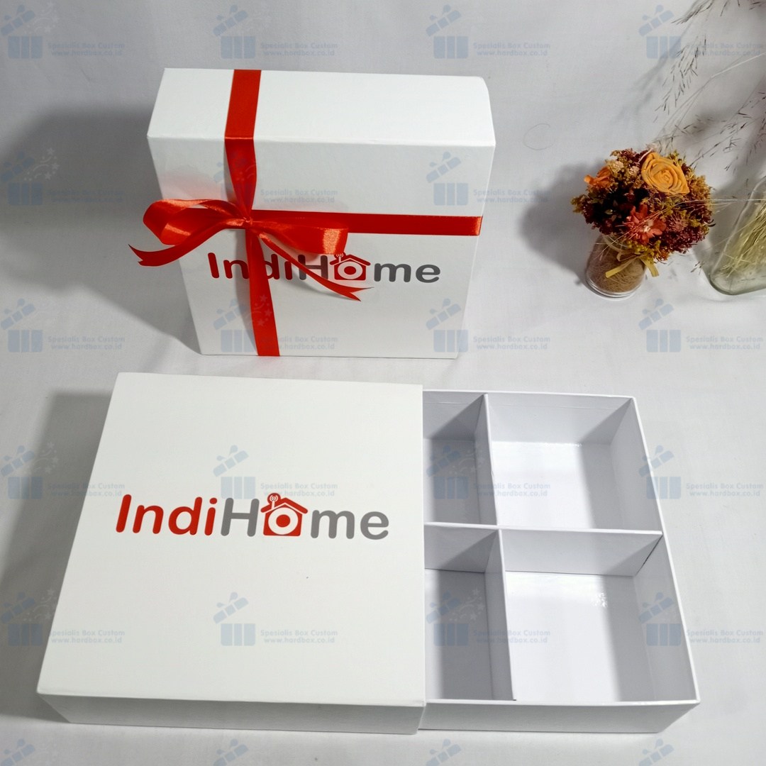Hardbox Geser Dengan Sekat - Spesialis Gift Box Custom