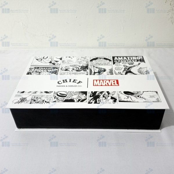 packaging hardbox tutup model buku 5 ink