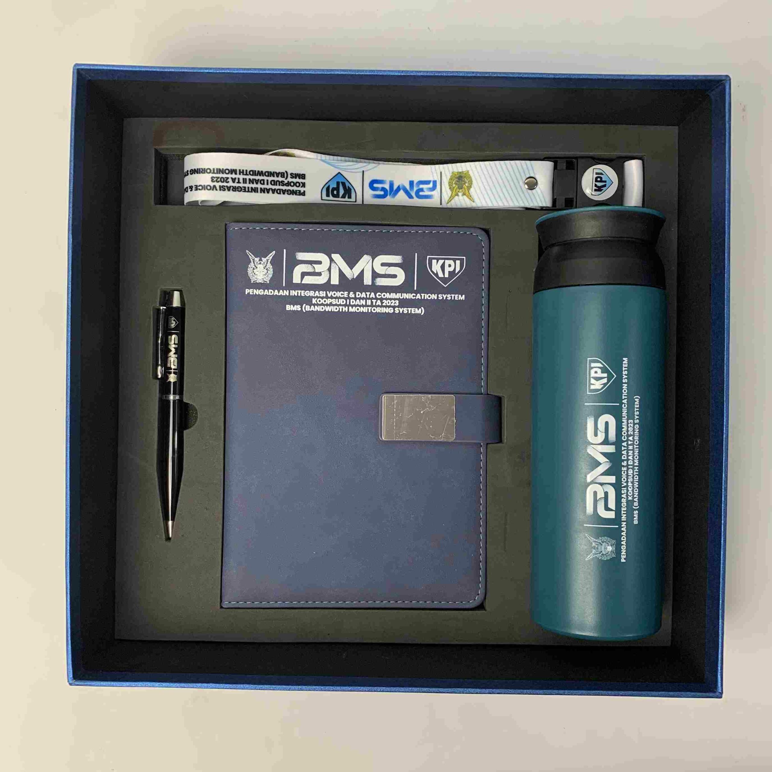 box gift set bms kpi lanyard buku agenda tumbler pulpen hardbox